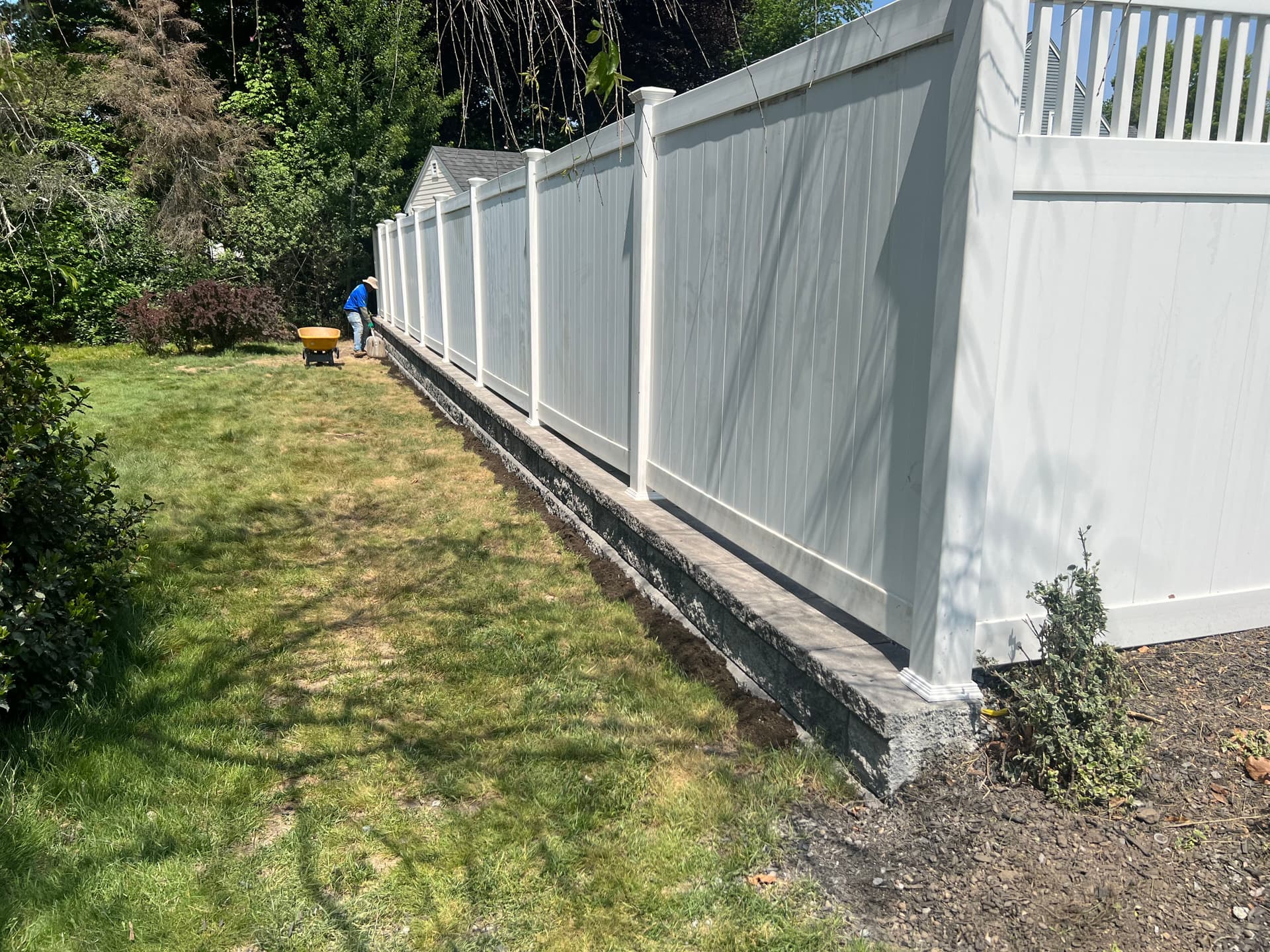 New Vinyl Fence and Retaining Wall That Actually Works image
